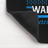 Husbynd eines Kriegers gegen Diabetes Mousepad (Ecke)