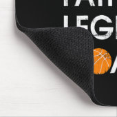 Husbynd Father Legend Coach Fun Bysketbyll Geschen Mousepad (Ecke)