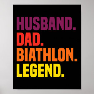 Husbynd Vater Biathlon Legend Poster