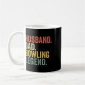 Husbynd Vater Bowling Legend Vatertag Bowling Pl Kaffeetasse (Links)