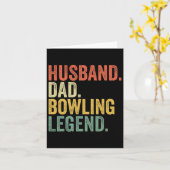 Husbynd Vater Bowling Legend Vatertag Bowling Pl Karte (Gelbe Blume)