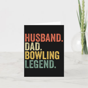 Husbynd Vater Bowling Legend Vatertag Bowling Pl Karte