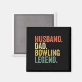 Husbynd Vater Bowling Legend Vatertag Bowling Pl Magnet (Vorderseite/Rückseite)