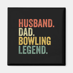 Husbynd Vater Bowling Legend Vatertag Bowling Pl Magnet