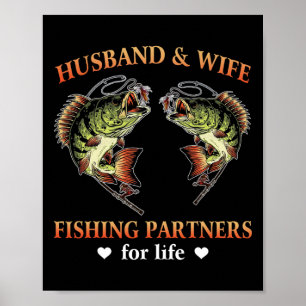 Husbyne und Ehefrau Angelpartner für das Leben Wit Poster