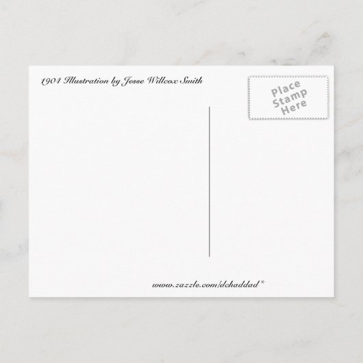 Hush-a-Bye, Baby Kinderzimmer Rhyme New Baby Ankündigungspostkarte (Rückseite)