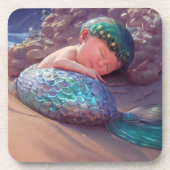 Hush A Bye Mermaid- Getränkeuntersetzer (Vorderseite)