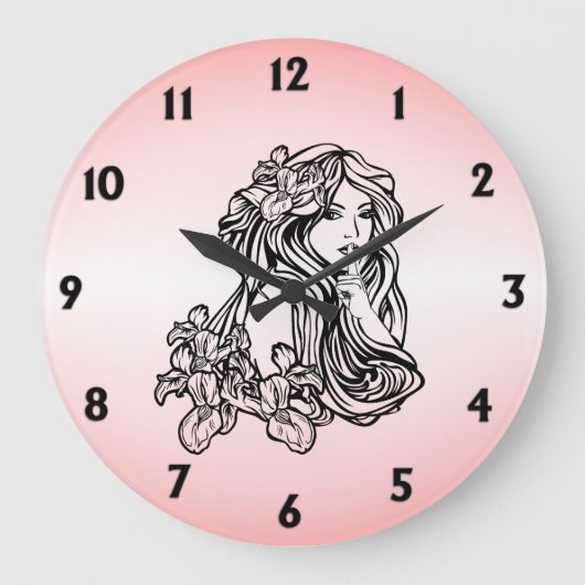 Hush Große Wanduhr (Vorderseite)