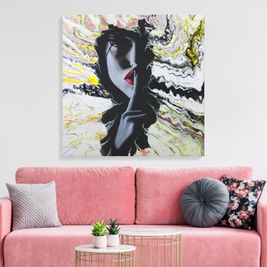 Hush Leinwanddruck (Insitu (Wohnzimmer))