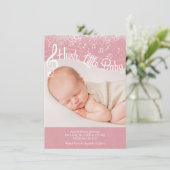 Hush, Little Baby Flat Announcement Card Ankündigung (Stehend Vorderseite)