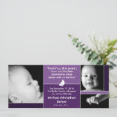 Hush Said the Moon Birth Ankündigung (Stehend Vorderseite)