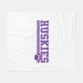 Huskie Fleece Blanket (Vorderseite (Horizontal))