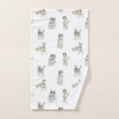 HUSKIES BADHANDTUCH SET (Handtuch)