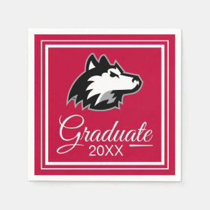 Huskies der Nord-Illinois  Abschluss Serviette