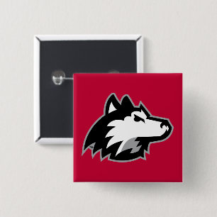 Huskies der Nord-Illinois Button