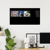 Huskies drucken poster (Heimbüro)