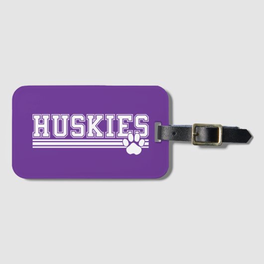 Huskies Gepäckanhänger (Vorderseite (Horizontal))