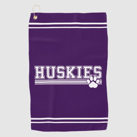 Huskies Golfhandtuch (Vorderseite)