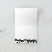 Huskies Grußkarte Karte (Innenseite)