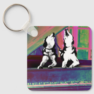Huskies Howlin' Blues Keychain Schlüsselanhänger
