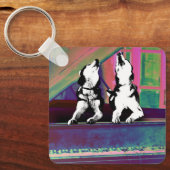 Huskies Howlin' Blues Keychain Schlüsselanhänger (Vorderseite)