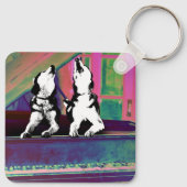 Huskies Howlin' Blues Keychain Schlüsselanhänger (Rückseite)