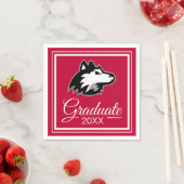 Huskies im Norden Illinois | ABSCHLUSS Serviette (Beispiel)