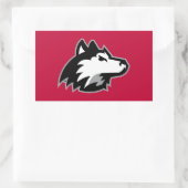 Huskies im Norden Illinois Rechteckiger Aufkleber (Tasche)