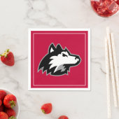 Huskies im Norden Illinois Serviette (Beispiel)