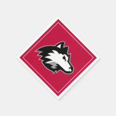 Huskies im Norden Illinois Serviette (Ecke)