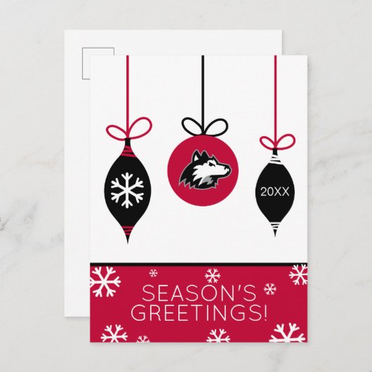 Huskies im Norden Illinois | Weihnachten (Vorne/Hinten)