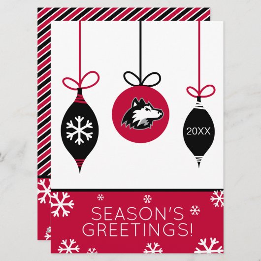 Huskies im Norden Illinois | Weihnachten (Vorne/Hinten)