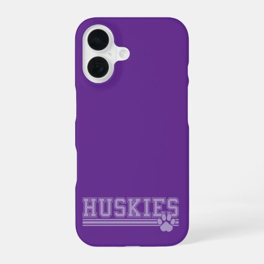 Huskies iPhone 16 Hülle (Rückseite)
