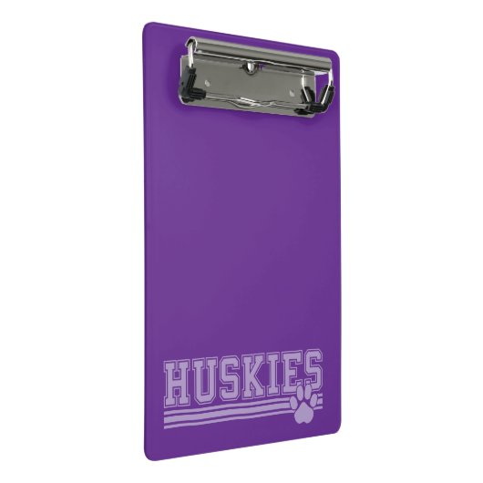 Huskies Mini Klemmbrett (Schrägansicht)