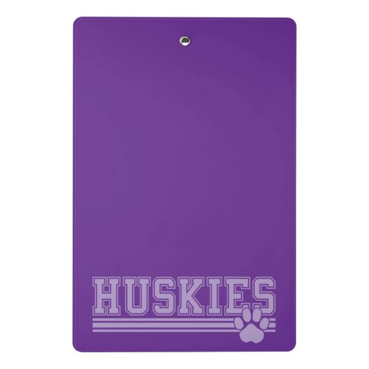 Huskies Mini Klemmbrett (Rückseite)