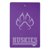 Huskies Mini Klemmbrett (Rückseite)