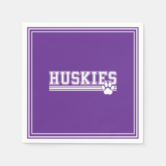 Huskies Paper  Napkins Serviette (Vorderseite)