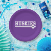Huskies Pfote  Pappteller (Party)