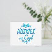 Huskies sind Cool Postkarte (Stehend Vorderseite)