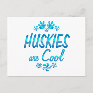 Huskies sind Cool Postkarte
