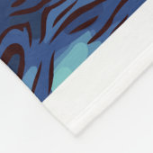 Huskies sind schwarz und blau. fleecedecke (Ecke)