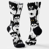 Huskies Socken (Gewinkelt)