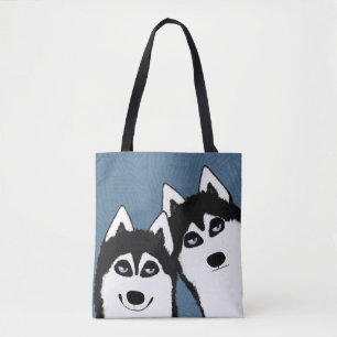 Huskieses Allover Tote Tasche
