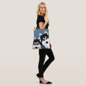 Huskieses Allover Tote Tasche (Am Model)