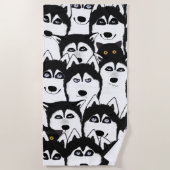 Huskieses Badetuch (Vorderseite)