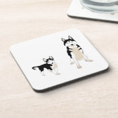 Huskische Untersetzer mit Korkrückenfleisch Set. (Linke Seite)