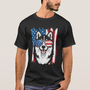 Husky 4. Juli Männer Sibirian Husky Hund Liebe Bes T-Shirt