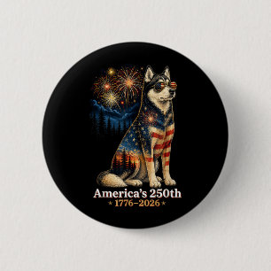 Husky Aamericas 250. Jubiläum 1776 2026 Button