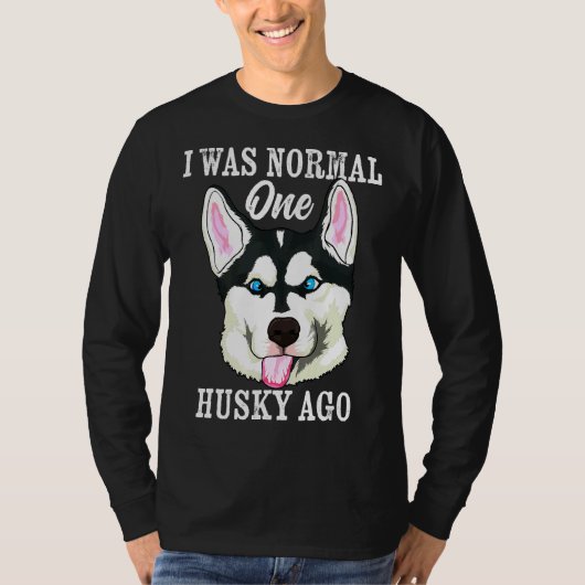 Husky Ago Siberian Husky Winter Dog T-Shirt (Vorderseite)