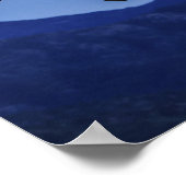 Husky-Alpenmoonrise Poster (Ecke)